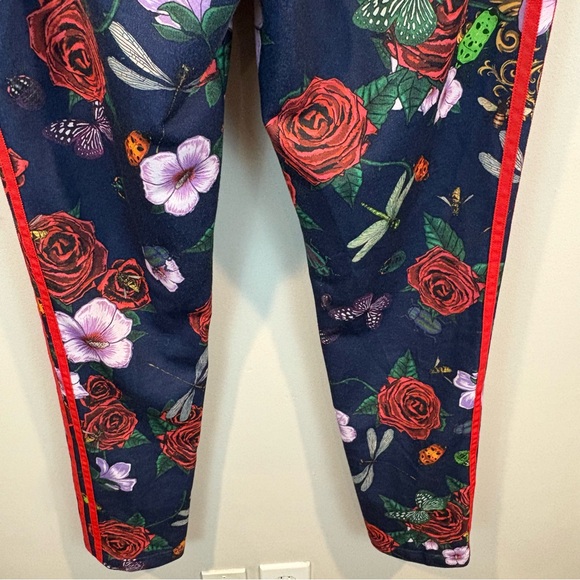 Adidas Rita Ora Rose Floral Dragonfly Insects Track Pants Size Medium - Picture 9 of 14
